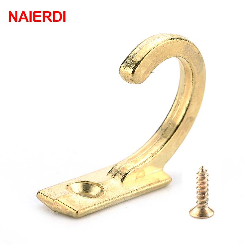Furniture Hardware Brackets - NAIERDI 10PCS Small Antique Hooks Wall