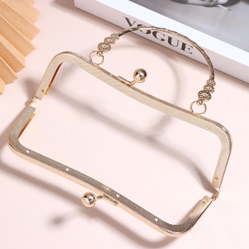 Furniture Hardware Supply - NewMetal Purse Frame With Curved Handle