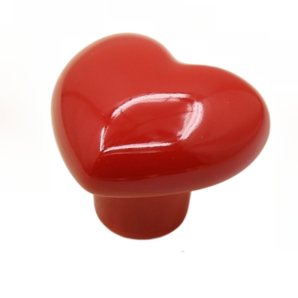 Furniture Hardware Handles - Heart Shaped Pottery Cabinet Handle No