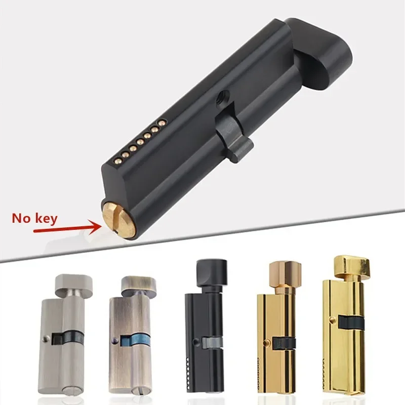 Furniture Hardware Handles - Indoor Solid Wood Door Brass Keyless