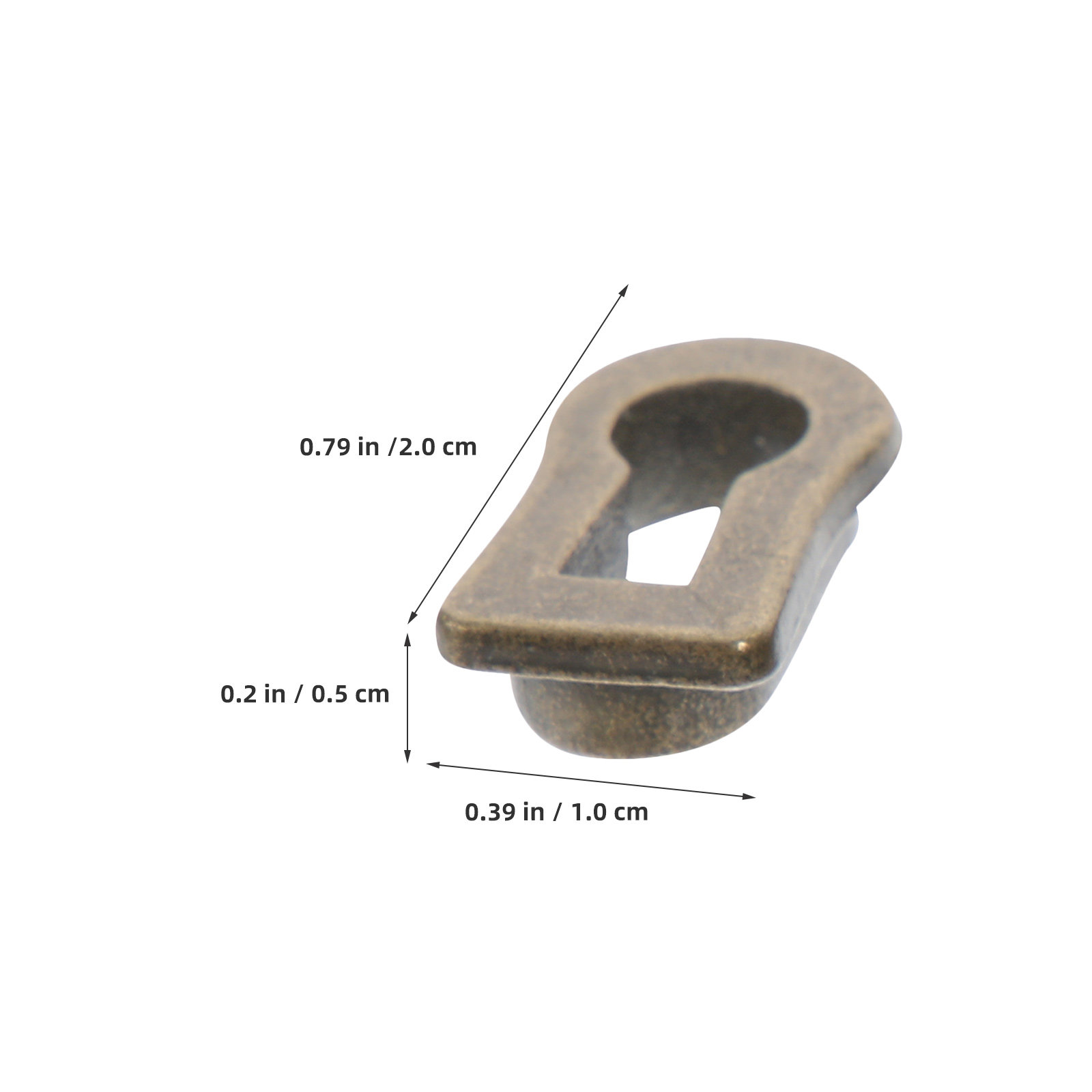 12Pcs Oval Zinc Alloy Keyhole  - Furniture Hardware Brackets recension och pris