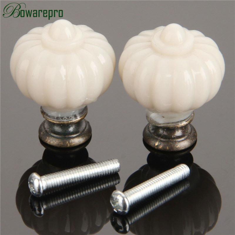 1Pc Acrylic Ivory White Pumpki - Furniture Hardware Handles recension och pris
