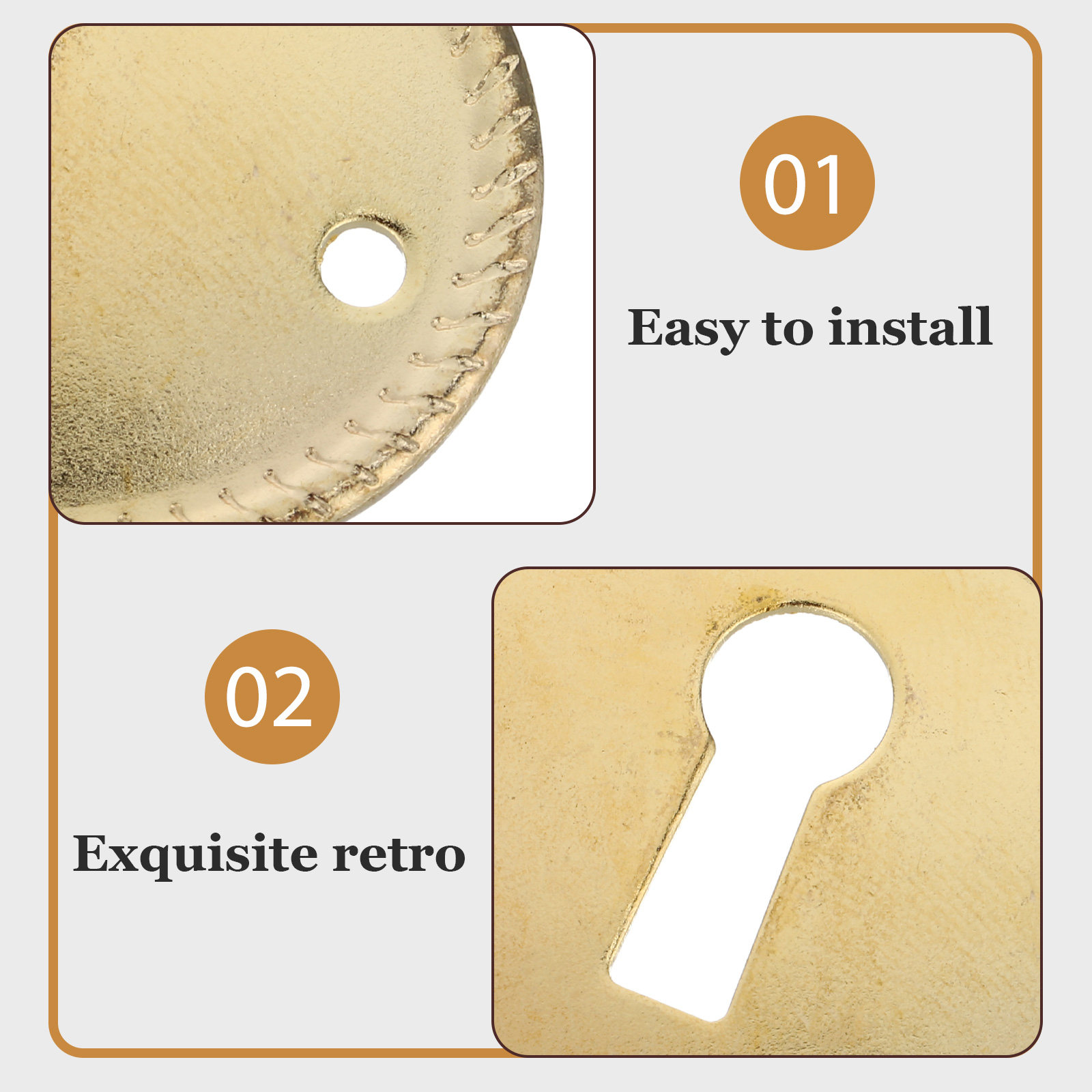 20Pcs Vintage Oval Keyhole Cov - Furniture Hardware Parts recension och pris