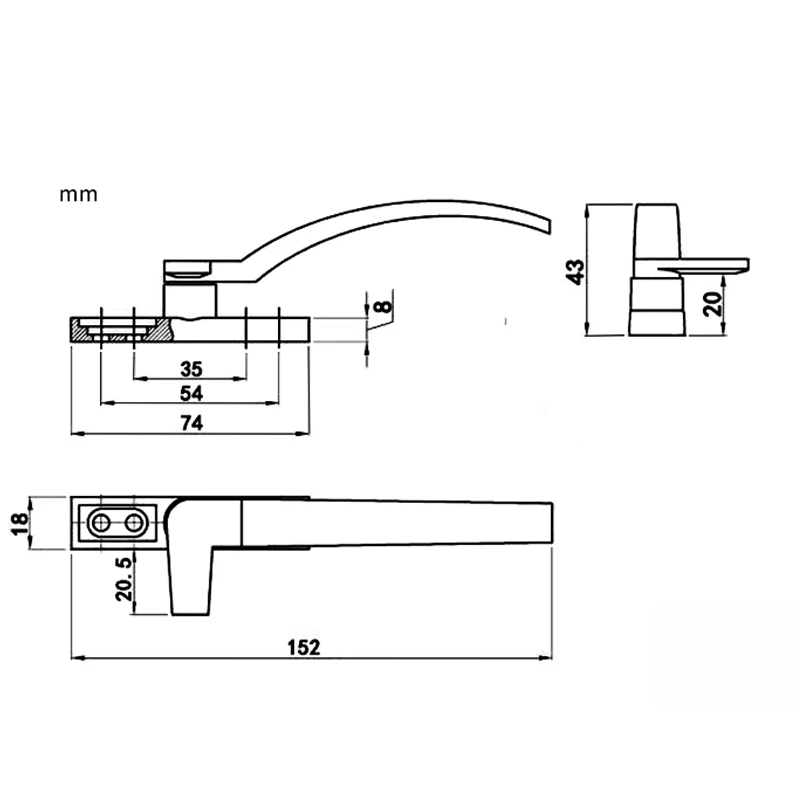 Left Right Hand White Replacem - Furniture Hardware Supply recension och pris