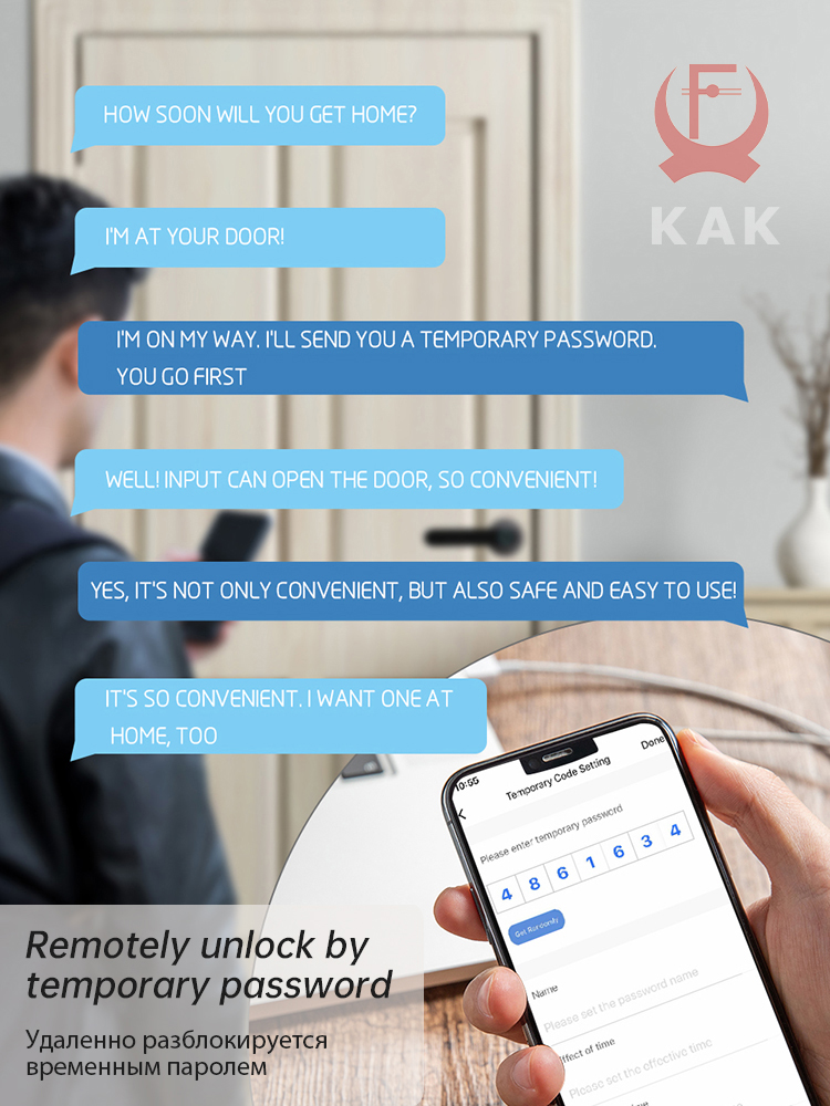 KAK Smart Fingerprint Door Loc - Furniture Hardware Supply recension och pris