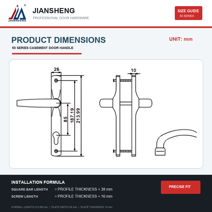 Double-Sided Aluminum Alloy Sl - Furniture Hardware Supply recension och pris