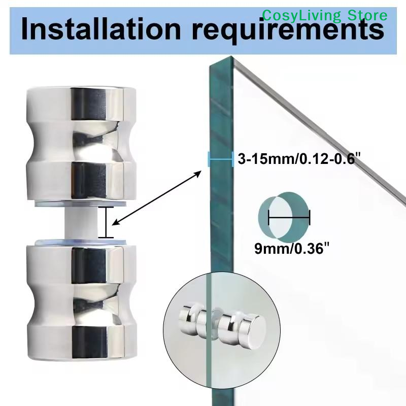 [CL]Stylish Shower Glass Door  - Furniture Hardware Supply recension och pris